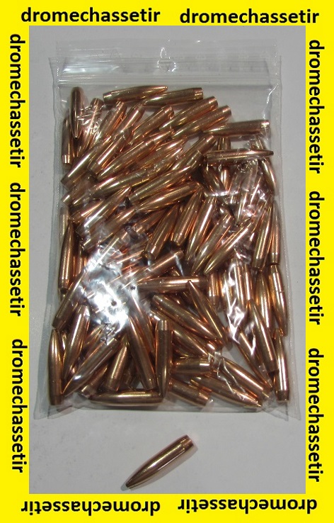100 ogives partizan calibre 6,5mm, 120grs HPBT