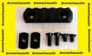 Rail picatinny de 21mm de largeur et 6