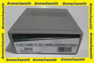 Jeux d'outils RCBS carbure pour le rechargement en calibre 9x19Luger