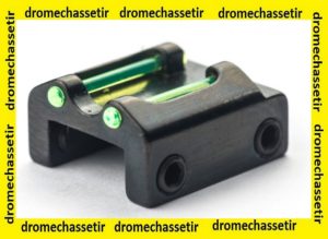 hausse a fixer sur bande ventil&eacute;e de 8mm avec 2 fibre verte fluo