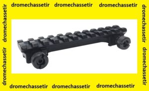 Rail picatinny (21mm de large) pour carcasse frais&eacute;e de fusil semi automatique et fusil &agrave; pompes