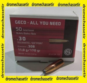 boite de 50 ogives Geco Teilmantel