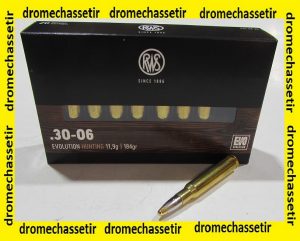 1 boite de 20 cartouches calibre 30-06 , EVO 184 grains, 11,9 grammes