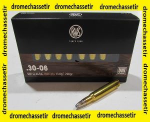boite 20 cartouches calibre 30-06 UNI Classic 200 grains
