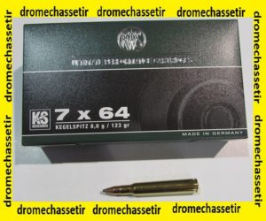 1 Boite de 20 Cartouches RWS Calibre 7x64