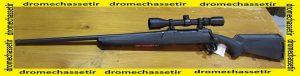 Carabine a verrou Savage AXIS special gaucher, cal 30-06, avec lunette bushnell 3-9x40, synthetique