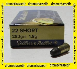 boite 50 crtouches 22 short sellier bellot