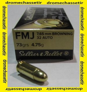 Boite de 50 cartouche Sellier &Bellot cal 32 ACP