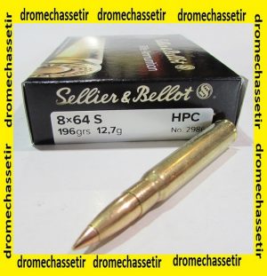 1 boite 20 cartouches de calibre 8x64S sellier bellot ogive HPC