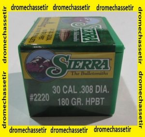 boite de 100 ogives Sierra cal 30