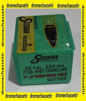 boite de 100 ogives Sierra .224 (cal 22)