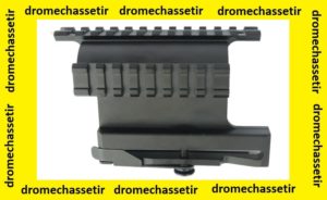 Montage a 2 rails picatinny lateral en 21mm de largeur pour AK47 et clones
