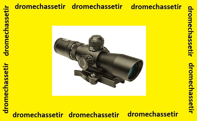 Lunette De Tir Compacte 2-7x20 – Réticule Mil Dot Lumineux – Avec Colliers 11 Ou 22 Mm