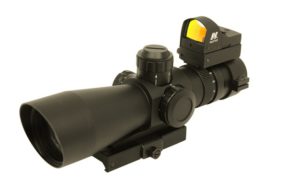 lunette compacte Nc Star 3-9X42 reticule P4 sniper avec mini point rouge panoramique
