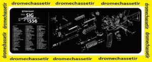 Tapis de nettoyage neoprene decor SIG SAUER 556