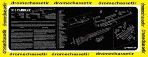 Tapis de nettoyage neoprene decor US M1 Carbine