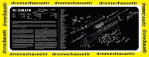 Tapis de nettoyage neoprene decor M1 Garand