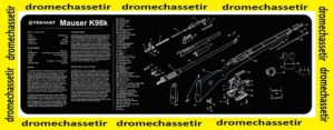 Tapis de nettoyage neoprene decor Mauser K98