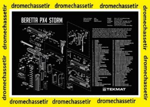 Tapis de nettoyage neoprene decor pistolet Beretta PX4