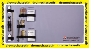 Kit de nettoyage pour pistolet tous calibre avec tapis neoprene
