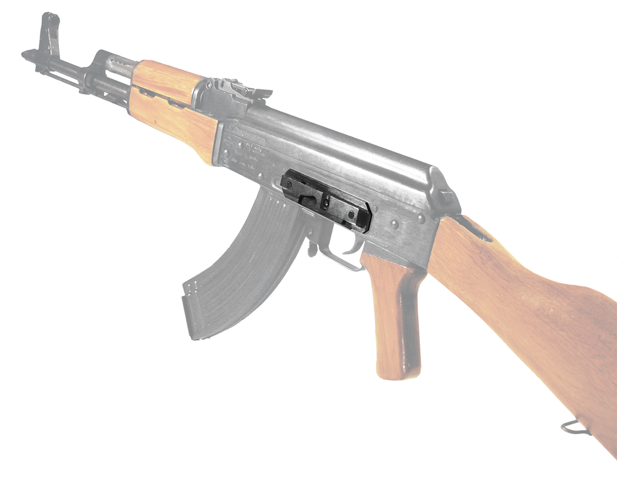 Support pour rail et lunette pour AK 47 et clones ( a fixer sur le boitier)