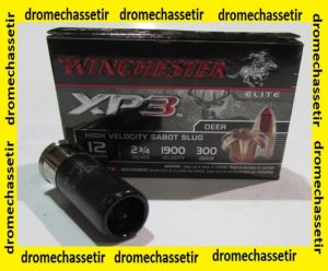 Boite de 5 cartouches WINCHESTER XP3 cal 12/70