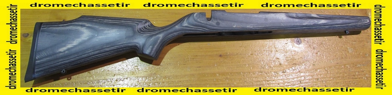 Crosse en lamellé collé pour Carabine a verrou ZKK 600, pour droitier, gris foncé – Image 2