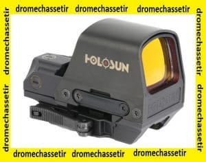 point rouge panoramique Holosun 510C Reflex sights circle dot, 2 Moa, montage a serrage rapide sur rail picatinny
