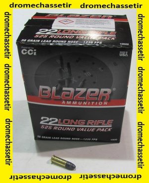 boite de 525 cartouches 22lr CCI Blazer 38 grains round nose