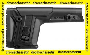 Crosse tactical Fab Defense RAPS, appuie joue, talon,reglable pour chassis et AR15, noir