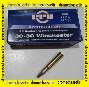 cartouches 30-30 winchetser partizan 170 grains FSP