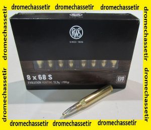 1 Boite de 20 cartouches RWS, calibre 8x68S, evolution power bonded 200 grains