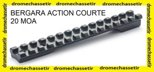 rail picatinny acier pour Bergara B14, action courte, 20 Moa