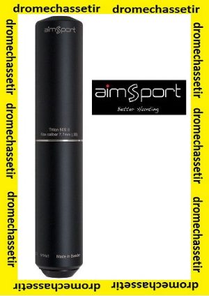 Silencieux Aimsport Triton S56 II, filetage 5/8x24, cal 9,5mm, Noir