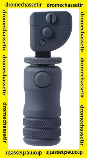 Monopod de crosse Accu-shot, reglable, fixation sur rail picatinny noir