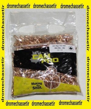 500 Ogives Cam-pro, cal 224, 55 grain FMJ-BT gorge de sertissage