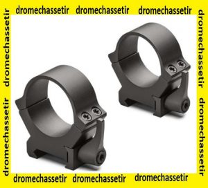 lot de 2 anneaux Leupold QRW2 serrage levier, Haut , 34mm, noir matte, ref 177274