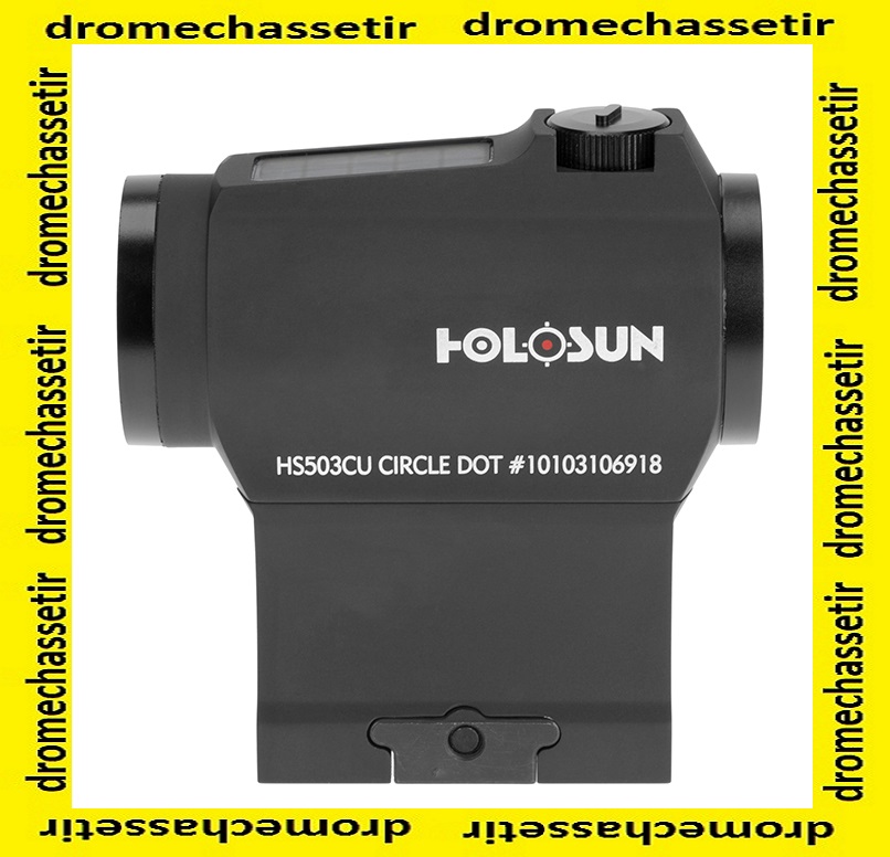 Point rouge compact Holosun HS503CU, circle dot avec montage picatinny, panneau solaire – Image 3
