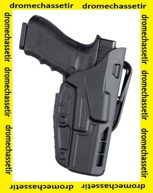 Holster gaucher de ceinture Safariland, modele 7377 7TS pour Glock 19 en couleur Noir