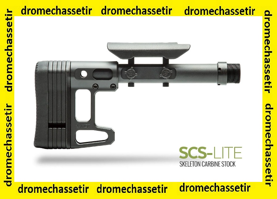 Crosse MDT Skeleton Carbine stock Lite avec appuie joue reglable, noir