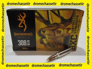 boite de 20 cartouches browning , cal 308 winchetser, 168 grains BXC