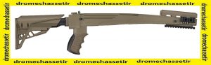 Crosse tactique pliante ATI Strikeforce  pour SKS, avec rail picatinny, FDE