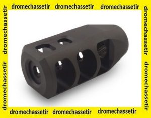 Frein de bouche M11 severe duty, cal 338, filetage 5/8x24, noir, A04008