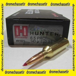 boite de 20 cartouches Hornady 6,5 PRC, ELD-X 143 grains, ref 81621