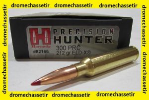 BOITE DE 20 CARTOUCHES HORNADY, CAL 300 PRC 212 GR ELD -X, 82166
