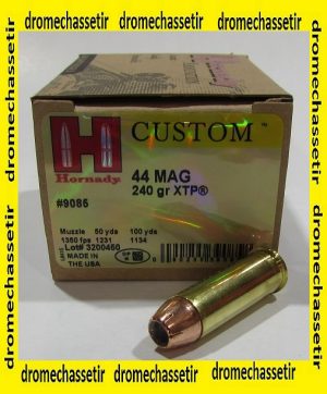 BOITE 20 CARTOUCHES HORNADY 44REMINGTON MAGNUM 240GR JHP/XTP 9085