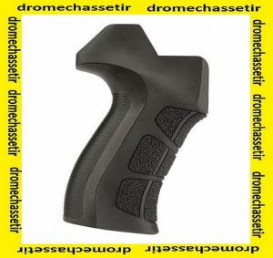 poignée ATI X2 avec grip scorpion pour AR15 et chassis MDT Noir