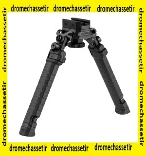 Bipied de precision Fab Defense Spike noir reglable en hauteur