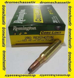 boite de 20 cartouches, cal 280 Remington, 165 grains core lokt soft point