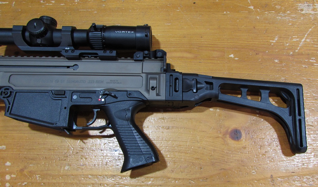 Carabine CZ Bren 805 S1 calibre 223 remington canon 10,5 pouces lunette vortex 1-6x24 super etat